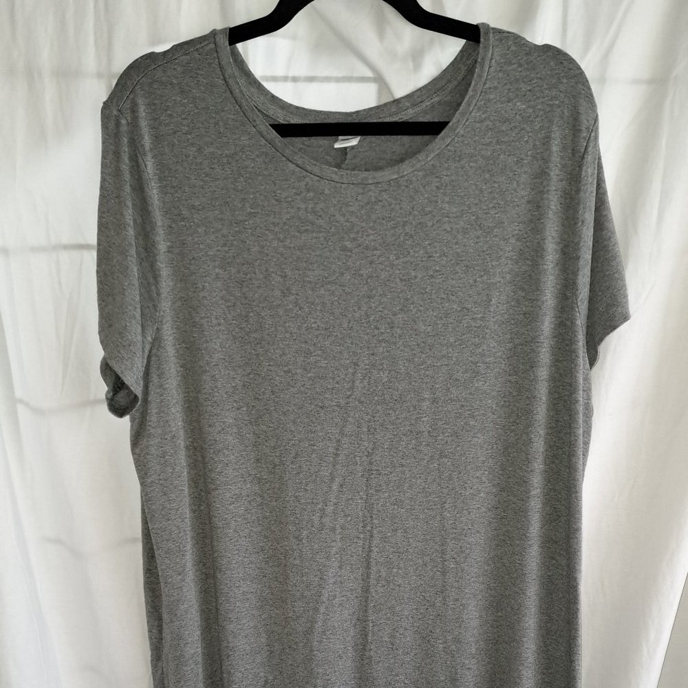 Old Navy, XXL, Heather Grey, Dress, Maxi, Soft Material, Side Slits